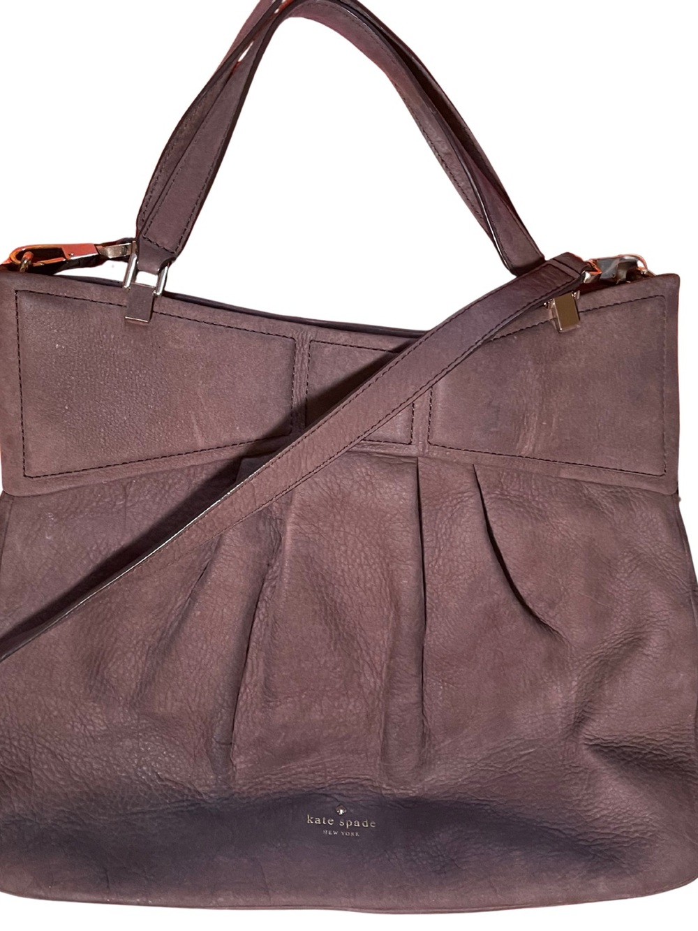 Kate Spade New York Mattie Street Amelia Bow Leather Shoulder Bag - Brown